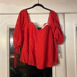 Red blouse